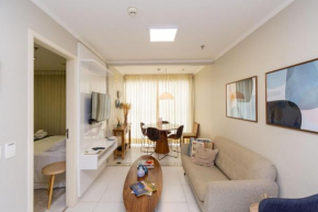 MB407A Apto de 1 quarto no Ed Metropolitan Barcelona - COMPLETO - Garagem e muito conforto